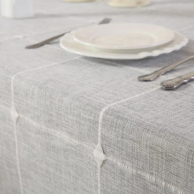  Simanfei Waterproof Table Cloth Non-slip Oilcloth On The Table With Tassel Dining Tea Table Cover P