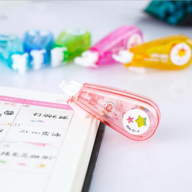Correction Tape 1 Piece Kawaii Creative Decorative Correction Tape Students Scrapbooking Adhesive Stickers School Stationery