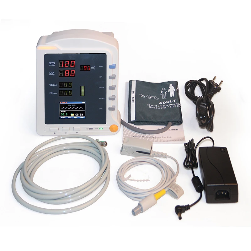 CONTEC монитор пациента ICU Vital Signs монитор пациента nibp Sp02 PR CMS5100 новейший