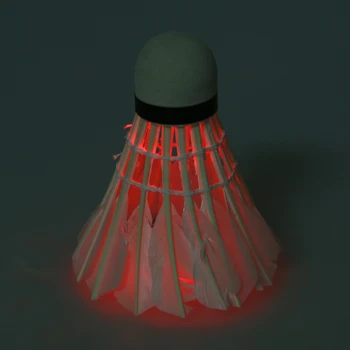 

New Sale Dark Night LED Badminton Shuttlecock Birdies Lightingpack of 3) (red)