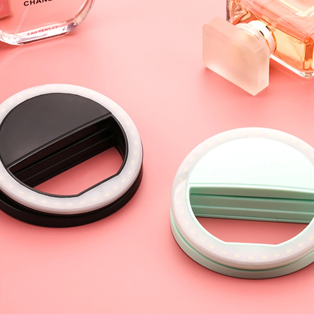 Мода USB зарядка селфи кольцо фонари клип на мобильный телефон света 36 LED заполнить