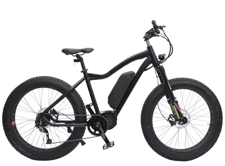 Clearance Custom 26inch Snow Ebike 48V 1000W Bafang mid motor electric mountain bicycle  smart lcd  fat ebike snow tires off-road bicycle 0