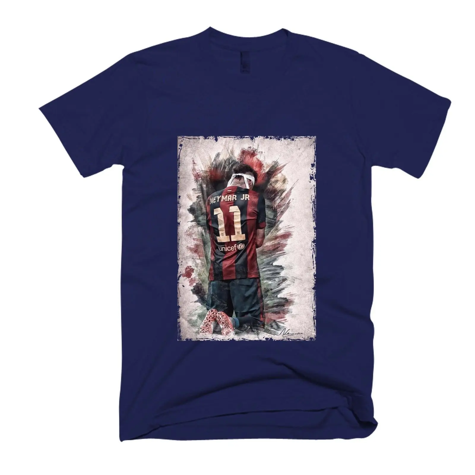 

Neymar Poster Men's / Women's T Shirt football Cool Casual pride t shirt men Unisex Fashion tshirt free shipping funny tops