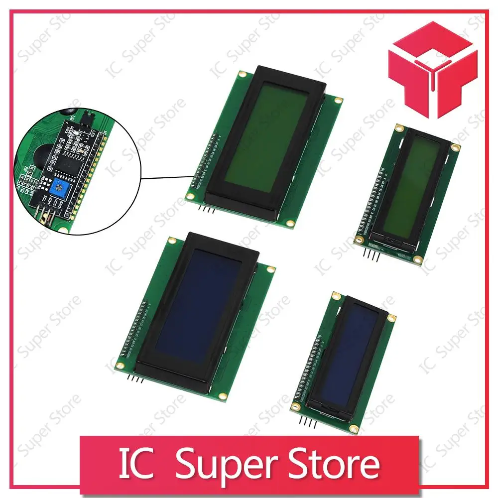 

5PCS/Lot LCD2004+IIC LCD 2004A LCD character Blue/Green screen IIC/I2C LCD20*4
