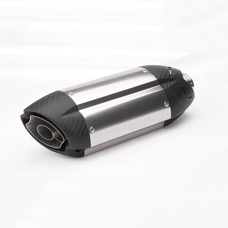 Motorcycle 38-51mm Exhaust Muffler Pipe Stainless Steel Rear Escape with Removable DB Killer Silencer Dirt Bike Scooter ATV 380