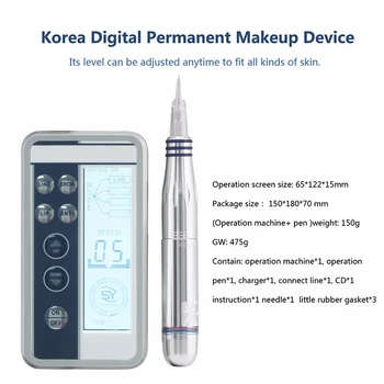 

Charme Princesse Permanent Makeup Pen Digital Premium Machine , Intelligent Control Panel, Spiral Interface Cartridge Power