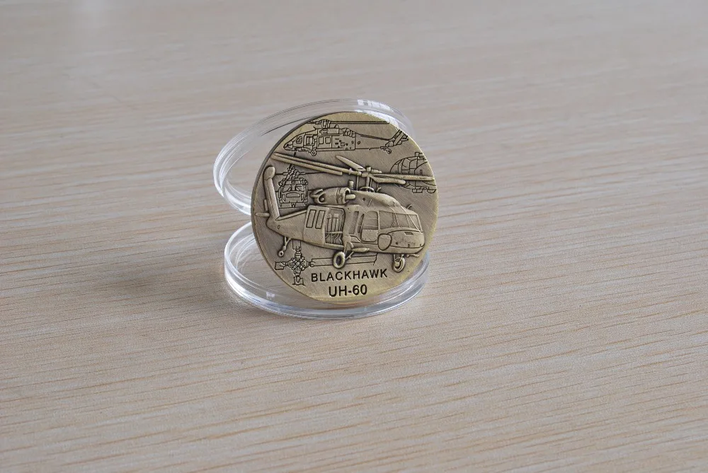 

U.S. Army UH-60 Blackhawk Helicopter Military Challenge Coin, Commemorative coin, 1/3/5/10/15 pcs/lot