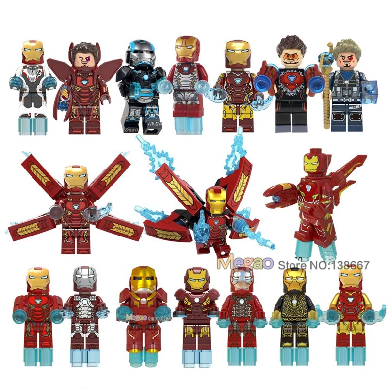 

Avengers 4 Endgame Iron Man MK50 Single Sale Marvel Super Hero Building Blocks Bricks Model s Toys For Children