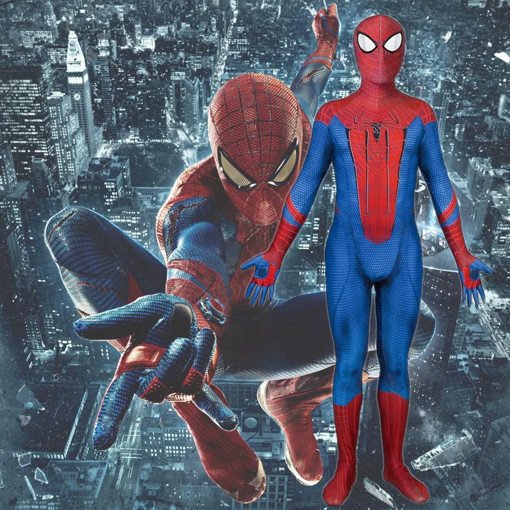 The Amazing Spider-Man Peter Benjamin Parker Spiderman Cosplay Costume Zentai Superhero Bodysuit Suit Jumpsuits (3)