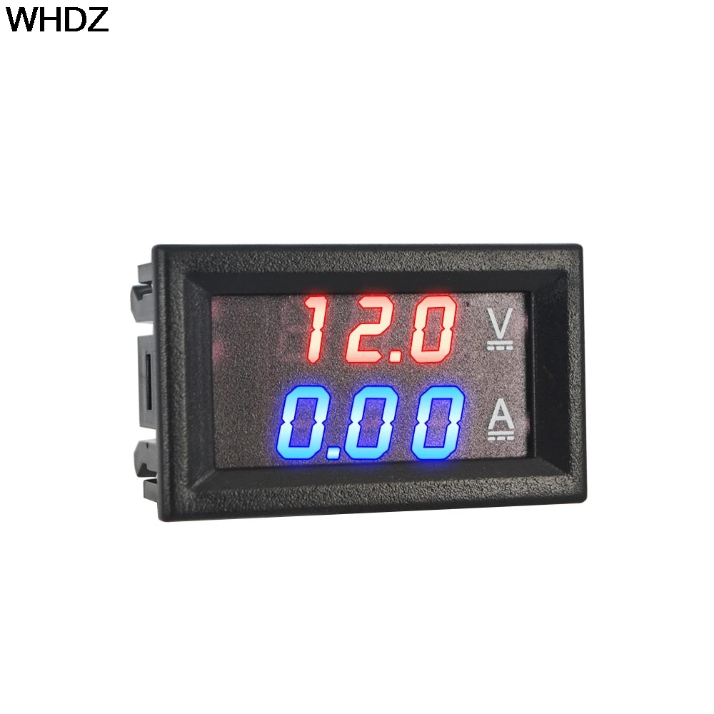 Вольтметр Амперметр синий + красный светодиодный амперметр 100 в 10 А|voltmeter ammeter