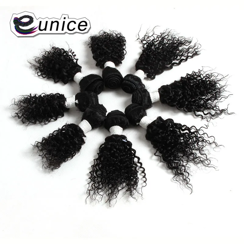 Afro Kinky Curly Hair Weave Bundles 100% Nature Color Human curly Hair  (16)