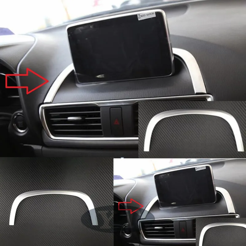 Us 8 49 50 Off Auto Interior Accessories Car Inner Penal Trim Moulding For Mazda 3 2014 2015 Type A Auto Accessories In Car Tax Disc Holders From