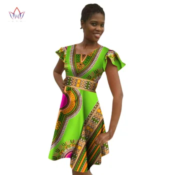 

Africa Style Summer Dress Butterfly Sleeve Mini Dresses Women Dashiki African Print Clothing Customzied Plus Size 6XL WYW05