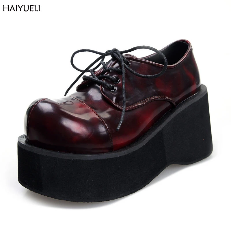 Bottines De Moto Pour Femmes Chaussures A Plateforme Chaussures De Style Punk Punk Bottes Compensees Bottes Noires Pour Femmes Aliexpress
