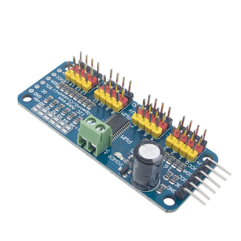 

16-Channel 12-bit PWM/Servo Driver - I2C interface - PCA9685 for Arduino Raspberry Pi DIY Servo Shield Module