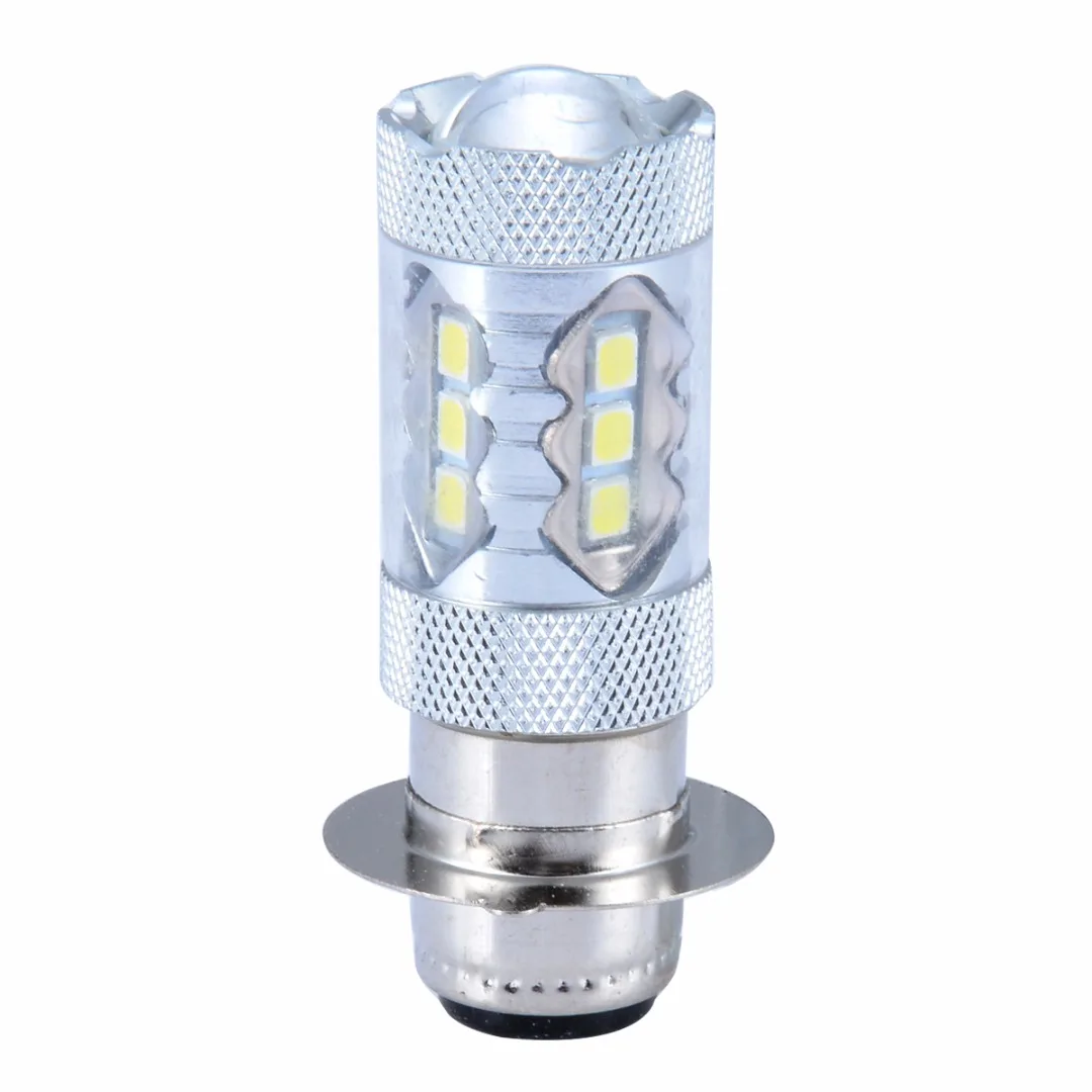 Mayitr 2 шт. H6M/P15D 16LED 80W 6000-6500K мотоциклов противотуманная фара лампа для дневных ходовых огней, белый цвет