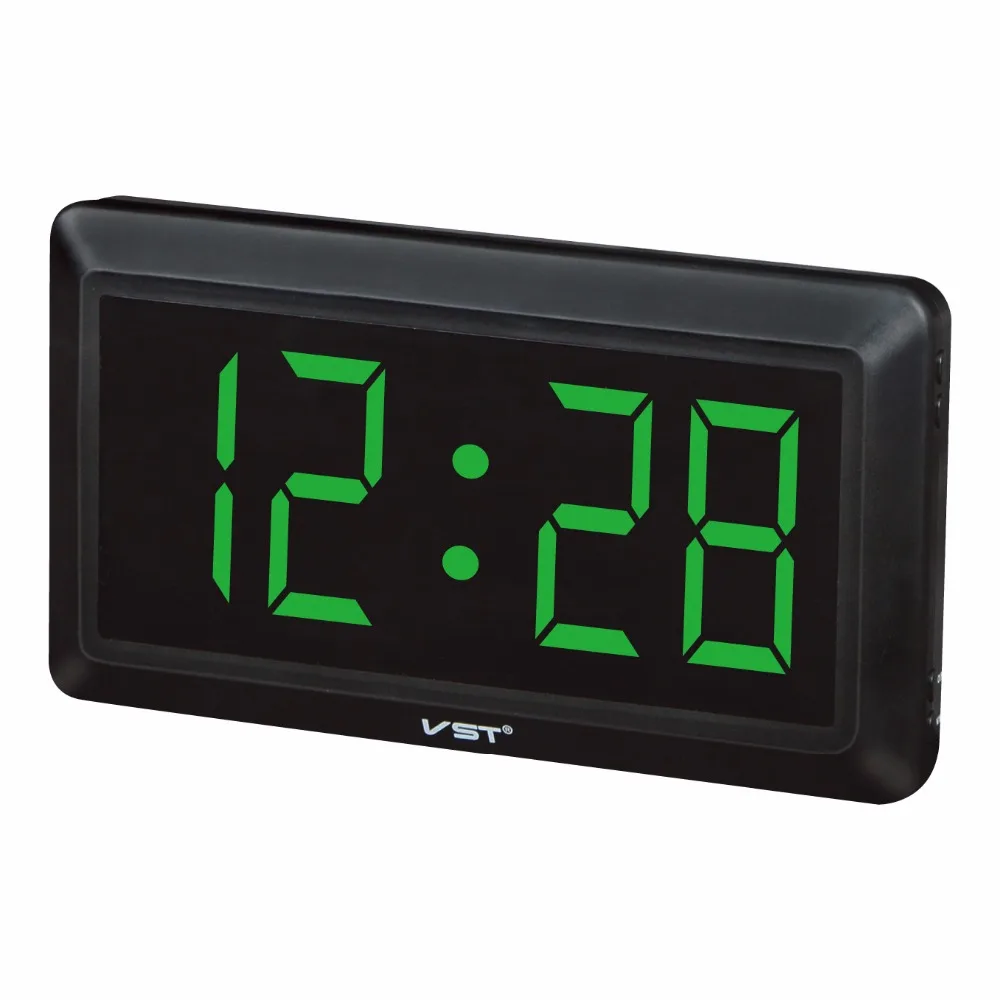 13 inch led digital wall clock with EU plug Desktop clock hanging clock