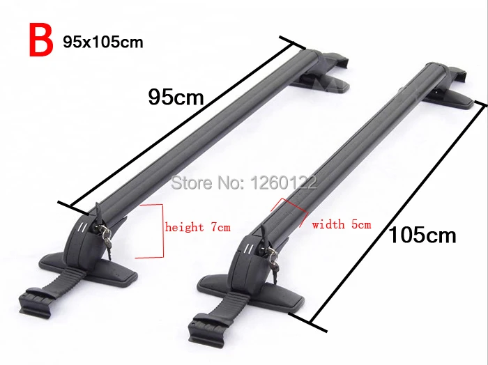 Car Roof Rack Car Top Racks Cross Bar No Drilling Required Quality Universal Aluminium Alloy