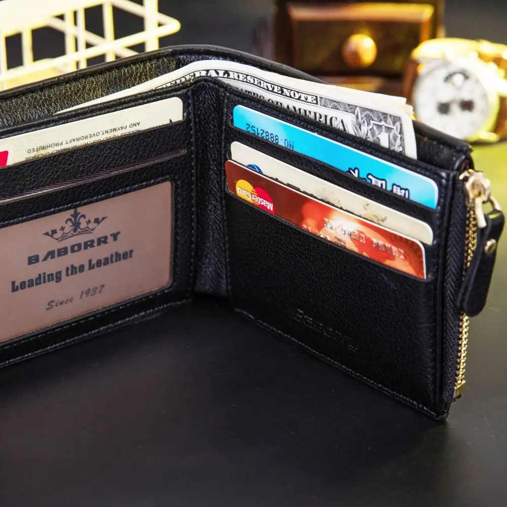 مكافحة المغناطيسي محفظة جلدية الرجال محافظ مكافحة تحديد تردد الراديو RFID الرجال محفظة بطاقة حزمة المال حقيبة MVJ01