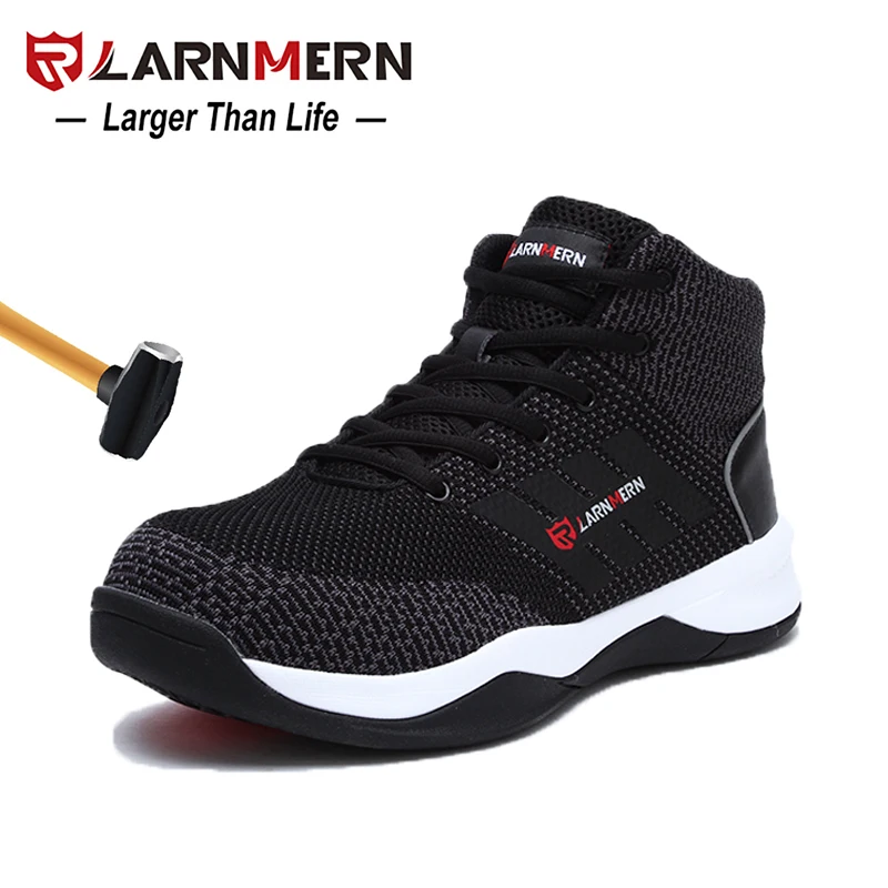LARNMERN رجل الصلب اصبع القدم أحذية عمل واقية للرجال تنفس خفيفة الوزن مكافحة تحطيم غير زلة عاكسة واقية الأحذية LARNMERN رجل الصلب اصبع القدم أحذية عمل واقية للرجال تنفس خفيفة الوزن مكافحة تحطيم غير زلة عاكسة واقية الأحذية