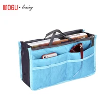 Высокое качество, многофункциональный органайзер, аксессуары для путешествий, сумки, вставка для женщин, нейлон, большой вкладыш, женская косметичка для макияжа