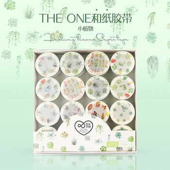 

32 Patterns Washi Tape Kawaii Colorful Plants Adhesive Masking Tape Decor DIY Scrapbooking Sticker Label Stationery 1.5cmx5m