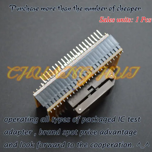 CH-DP(T)SSOP40-DIP40 Adapter TSSOP40 to DIP40 test socket Pitch:0.5mm Width=4mm/8mm