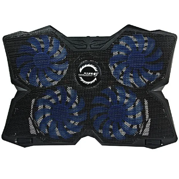 baratas Qualidade Laptop Cooler Pad Para PC Portátil 10 com 4 fãs 17 2 Porta USB slide prova estande Notebook Cooling Fan com luz LED