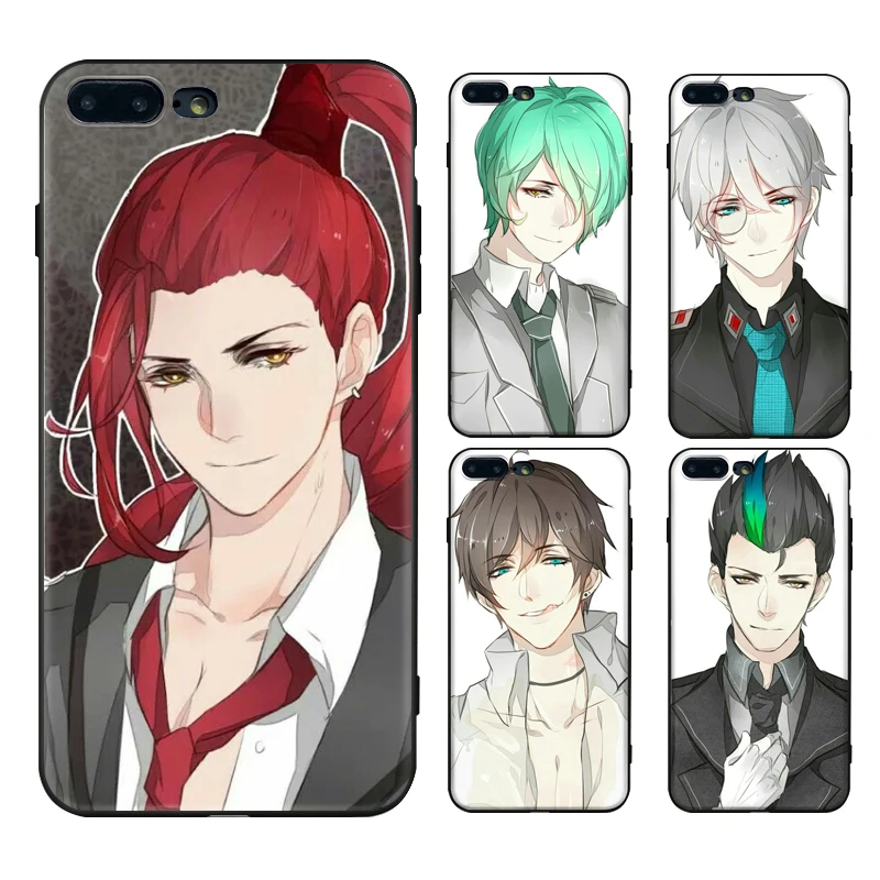 Phone Case For IPhone 7 /iphone SE 2020 /SE2 Japanese Anime Portrait Painted Black Frosted Cover TPU Silicone |