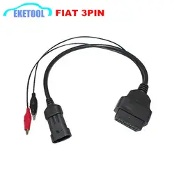 OBD2 соединительный кабель с разъемом кабеля Fiat 3PIN для 16PIN Авто OBD2 адаптер Fiat 3 Pin Alfa Lancia для Fiat легковые автомобили диагностический кабель