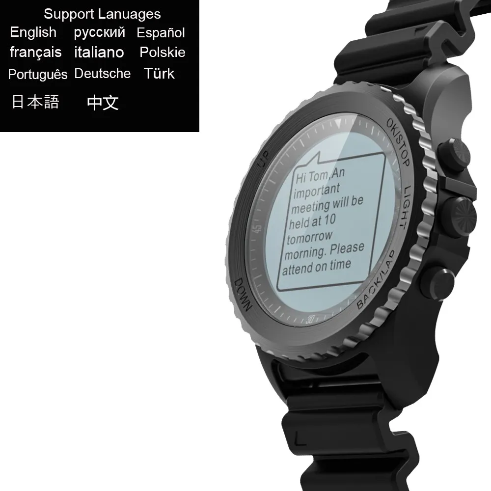  Makibes G07 GPS Men's Multisport Smart Watch Bluetooth IP68 Waterproof Snorkeling Dynamic Heart Rat - 32837130730
