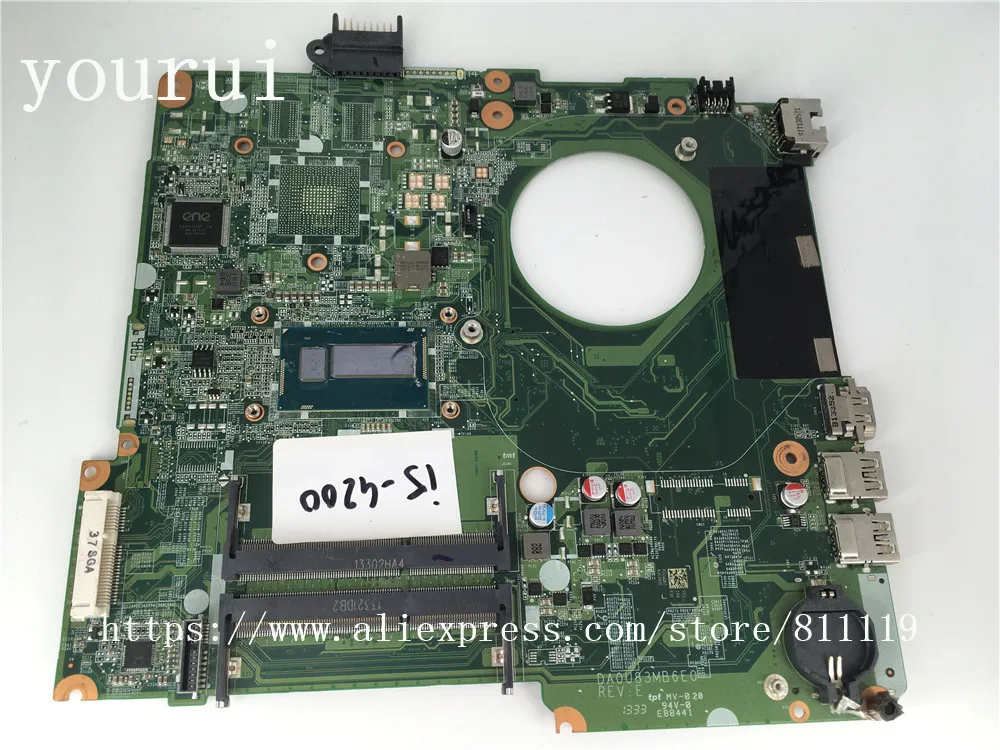 732086-001 732086-501 Free Shipping For HP Pavilion 15-N Series Laptop Motherboard DA0U83MB6E0 I5-4200U DDR3 100% Tested | Компьютеры и