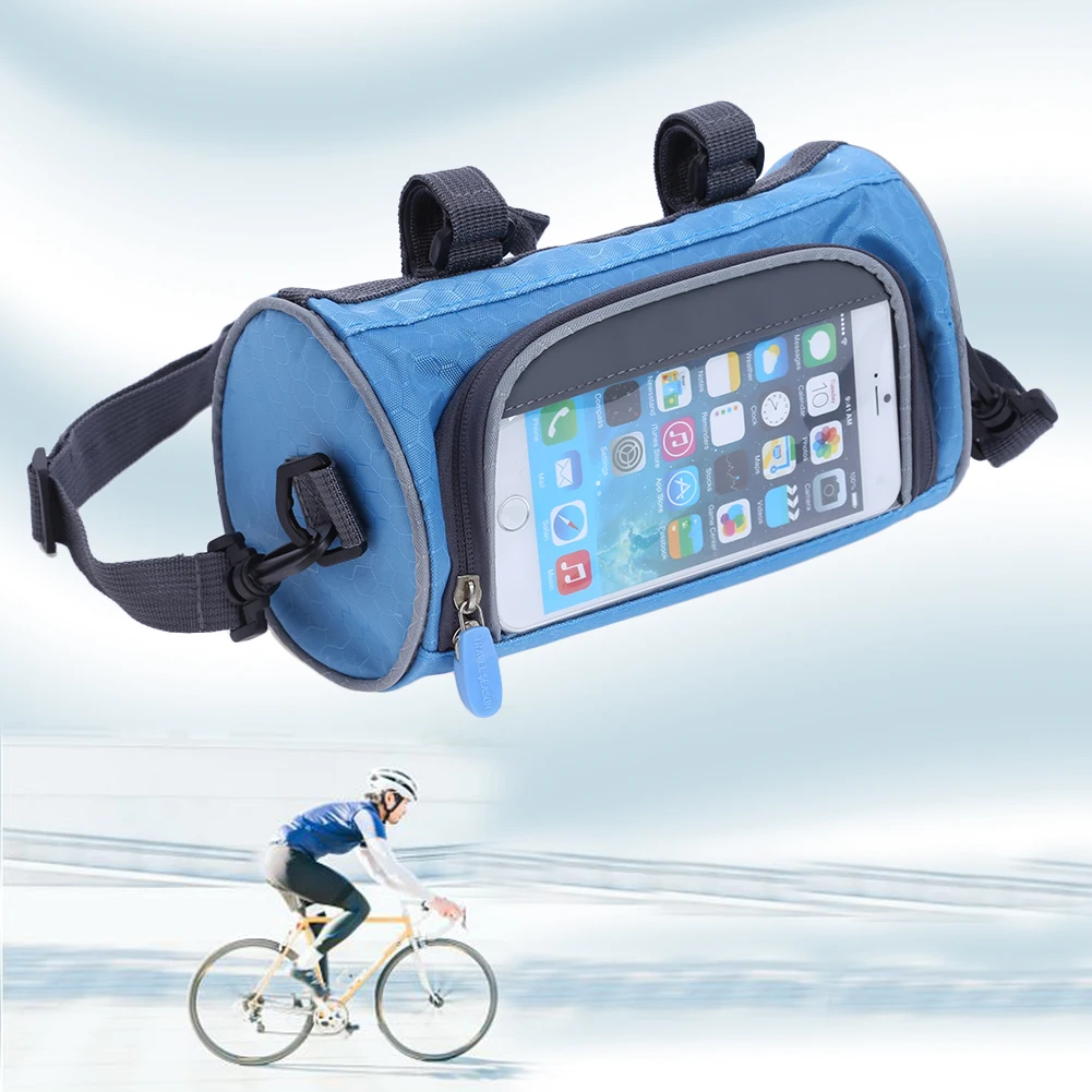 Сумки для горного велосипеда, сумки для велосипеда с сенсорным экраном, сумка для телефона, чехол для шоссейного велосипеда с передней трубкой, Сумка с цилиндром на руль