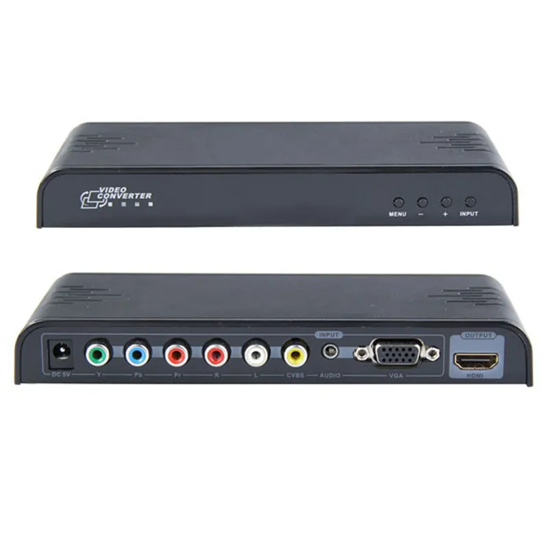 353 видео конвейер YPbPr+ VGA+ CVBS+ аудио в HDMI преобразователь аудиовизуальных систем CVBS YPbPr в HDMI конвертер видео и аудио адаптер