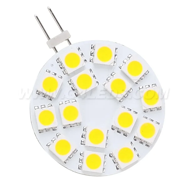 Синий Цвет 15LED G4 светильник с регулируемой яркостью 5050SMD 300-330LM 3 Вт широкое напряжение AC/DC10-30V для лодок кораблей автомобилей 5 шт./лот