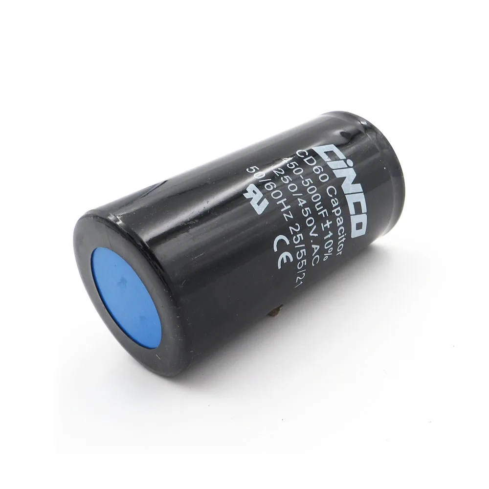 450 500 мкФ 250 V AC прибор для запуска двигателя конденсатор CD60 воздушный компрессор