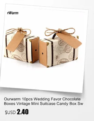 Ourwarm 10 шт. коробка конфет свадебный подарок для гостей Бумага подарок Коробки Сумки событие для вечеринок Halloween Party украшения