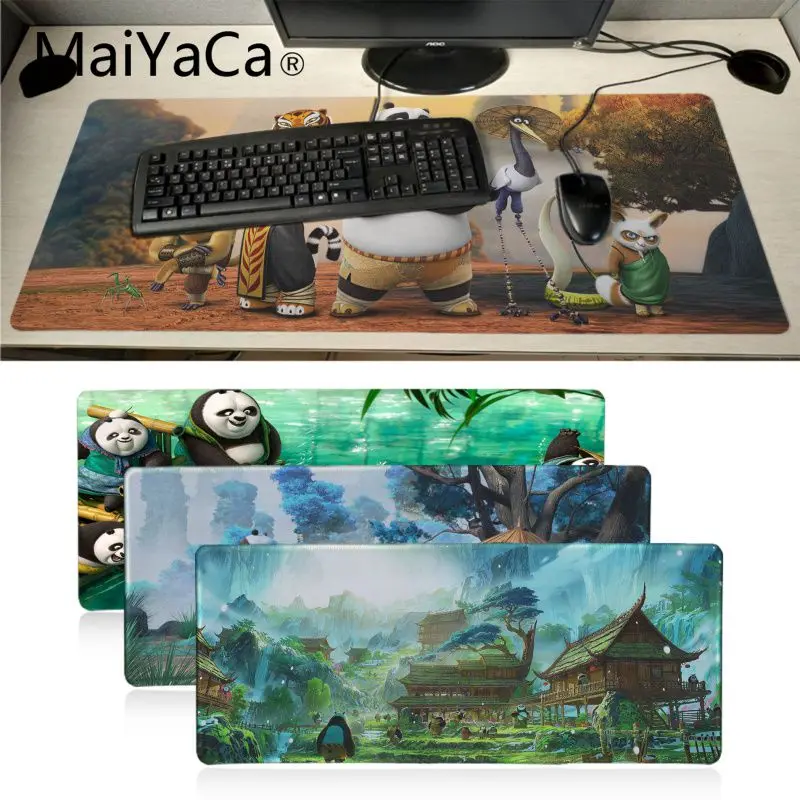 

Maiyaca Your Own Mats kungfu panda Rubber Pad to Mouse Game Laptop PC Computer gaming Mat Large mouse pad gamer pad mouse