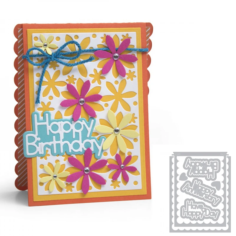 

Flower Plate Lace Edge Words Metal Cutting Dies New 2018 for DIY Scrapbooking Embossing Paper Cards Making Decorative Crafts