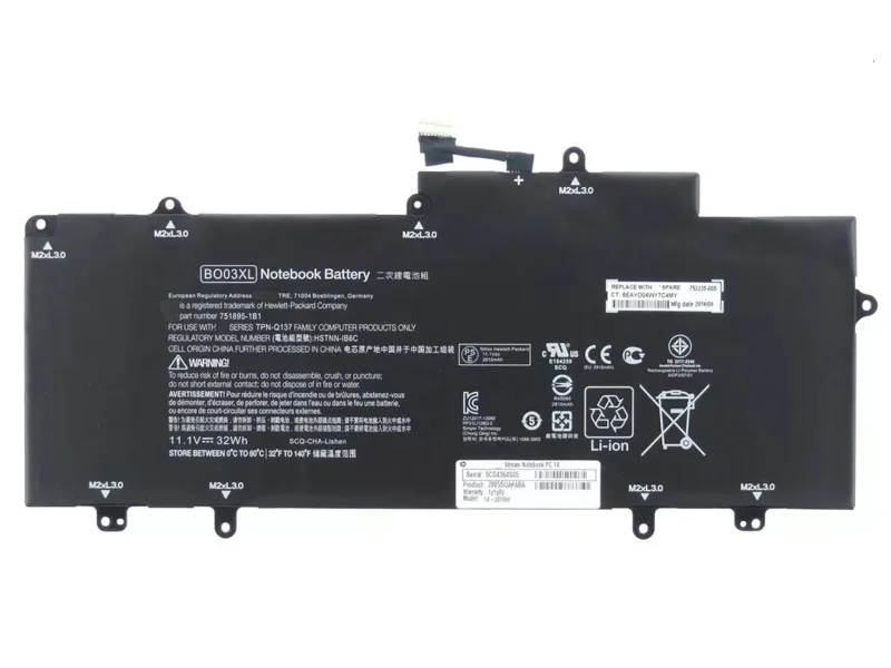 Натуральная BO03XL батарея для HP 14-X 14-X013DX 14-X015W 14-X015WM 14-x010nr 14-Z HSTNN-IB6C HSTNN-IB6P B003XL BO03 |