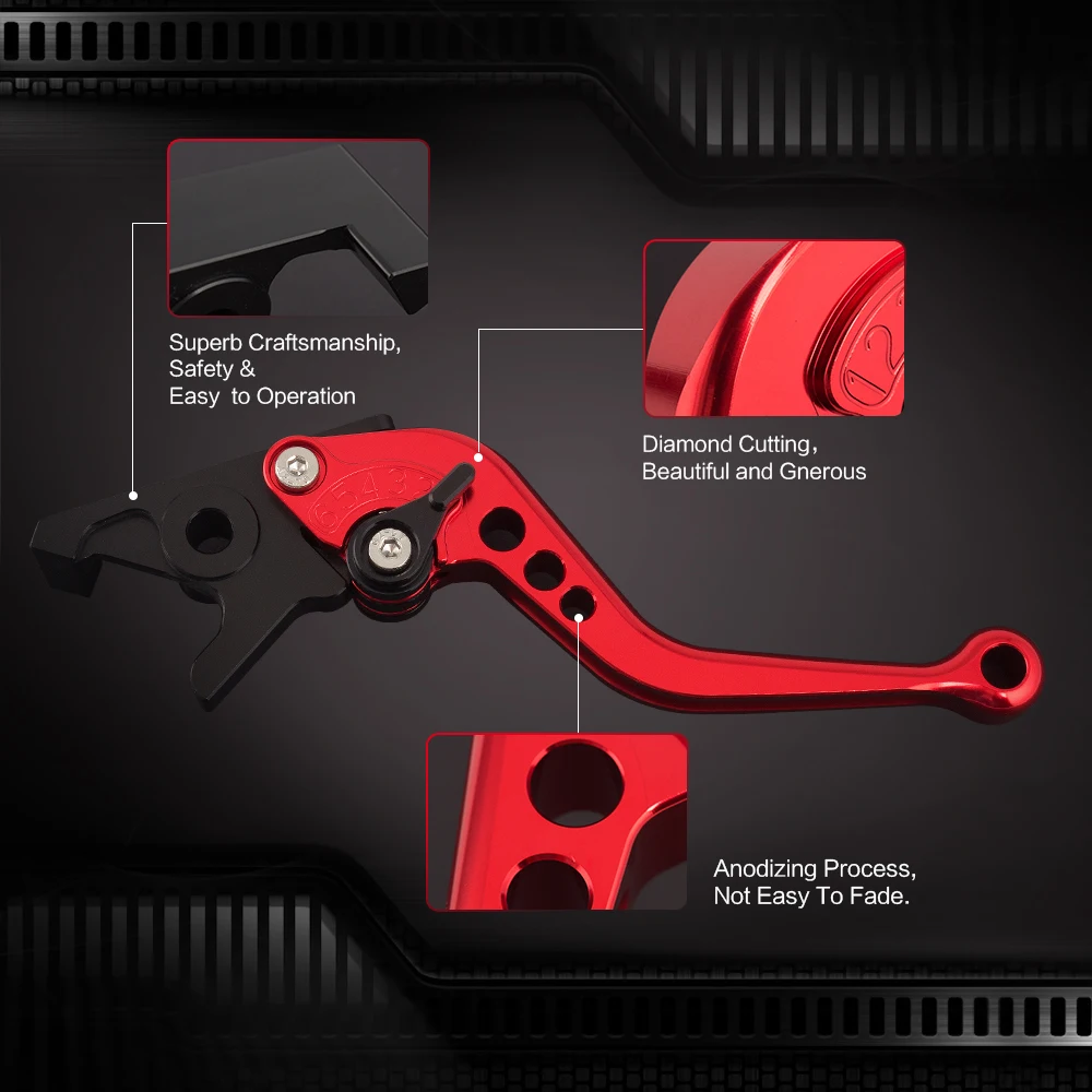 Красный CNC алюминиевый регулируемый тормозной рычаг сцепления для Yamaha YZF R1 2002 2003