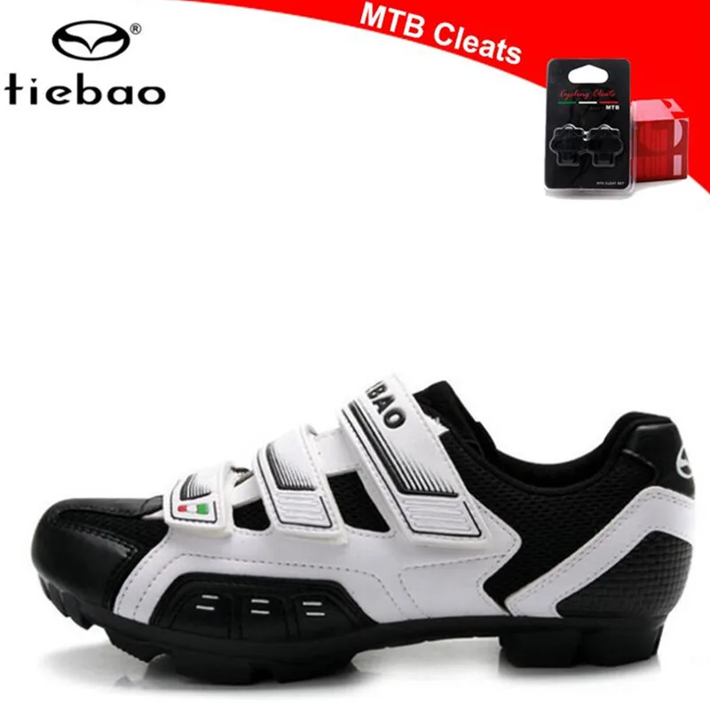 Tiebao велосипедная обувь sapatilha ciclismo MTB zapatillas deportivas mujer Спортивная мужская обувь для горного велосипеда - Цвет: shoes add cleat