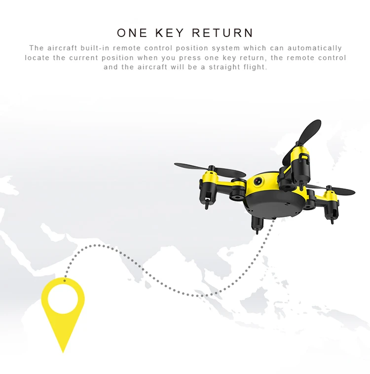 KY901 Mini Foldable Drone Rc Selfie Drone with Wifi FPV HD Camera Altitude Hold Headless Mode