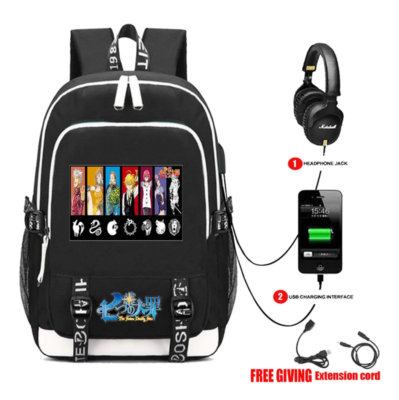 seven deadly sins bookbag