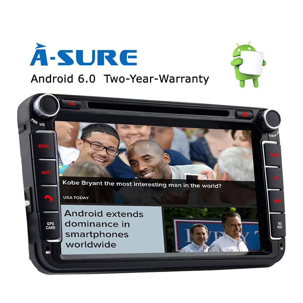A Sure 8" Android 6.0 2 Din GPS Radio for VW PASSAT B6 ...