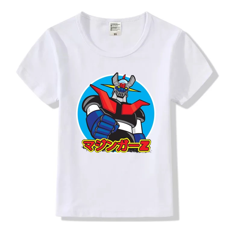 

Comic Mazinger Z Retro T-shirt 2019 Boy / Girl Summer Children Cartoon Top T-Shirt Child BHY422