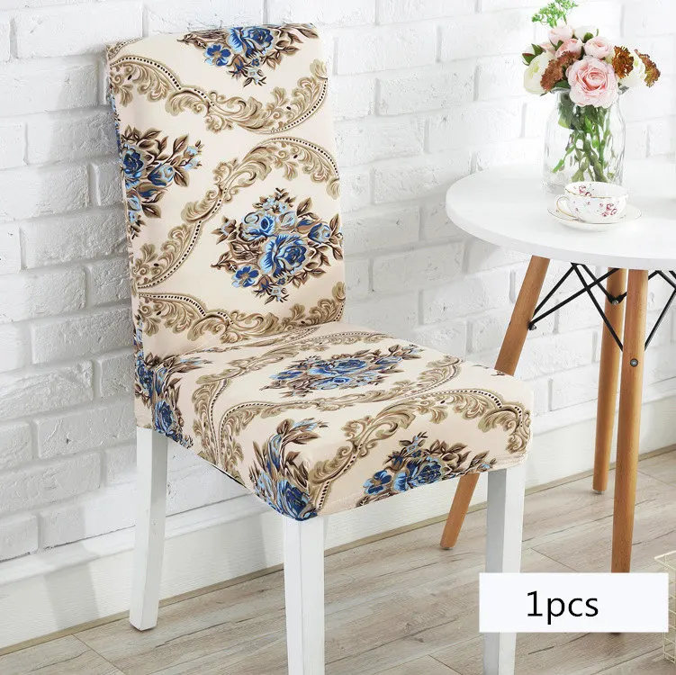 5 New Universal Elastic Spandex Chair Cover For Home Dining 1pcs Floral Style Computer Chair Covers Quality 23 Colors Chair Case - Цвет: 5