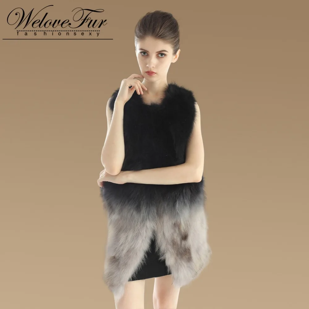 Gilets Gilet Long Pour De Fourrure Naturel Raton Black Réel Laveur Dame Nouveau 2015 Mode Femmes AqwPc8xa