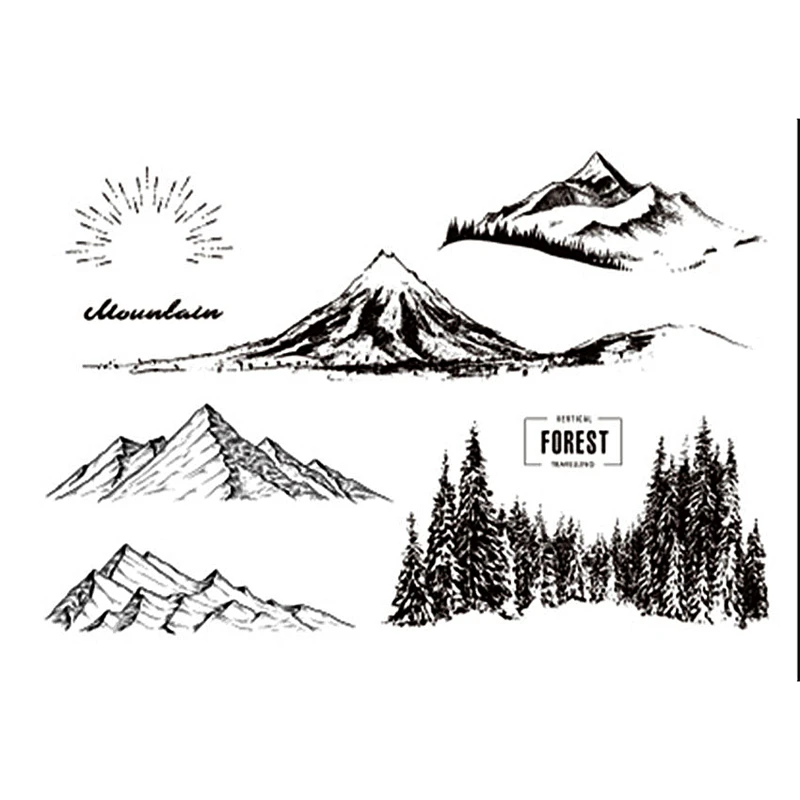 

landscape Transparent Clear Stamp for DIY Scrapbooking/photo album Decorative Card making