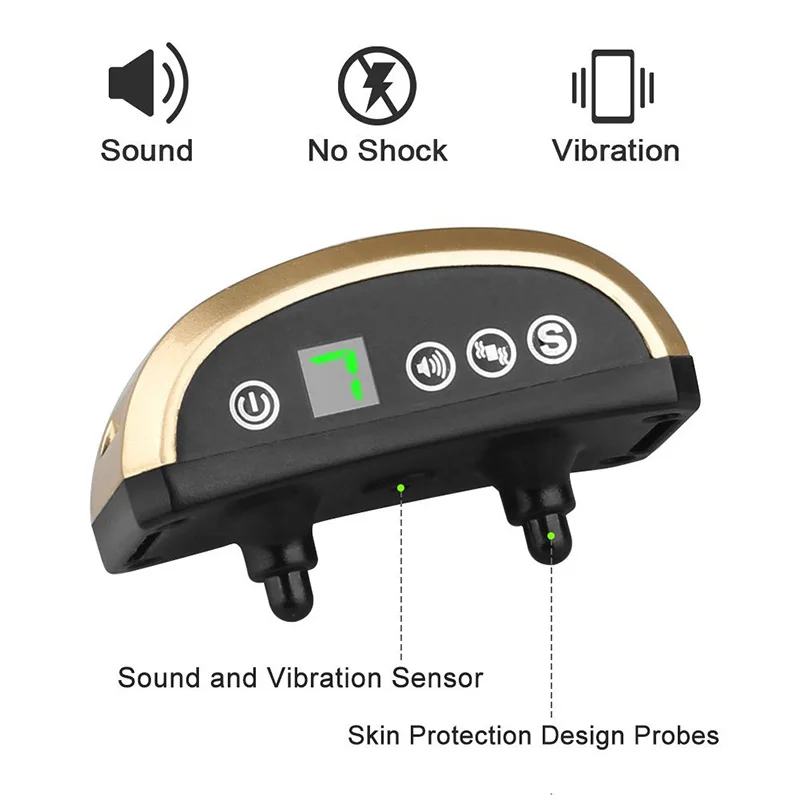 

Dog Training Collar Anti Bark Collar for Small Medium Large Dogs No Electric Shock Stop Barking By Vibration and Sound Stimuli